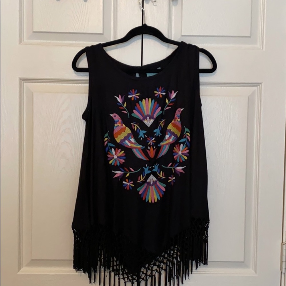 Judith March embroidered Tank